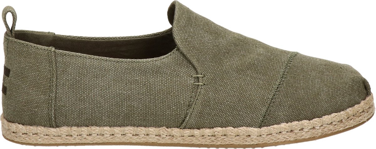 Toms - Maat 44 - Deconstructed Alpargata Rope Heren Espadrille - Olive