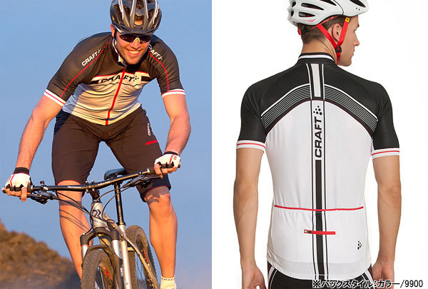 Craft Performance Grand Tour Jersey wit rood Maat S