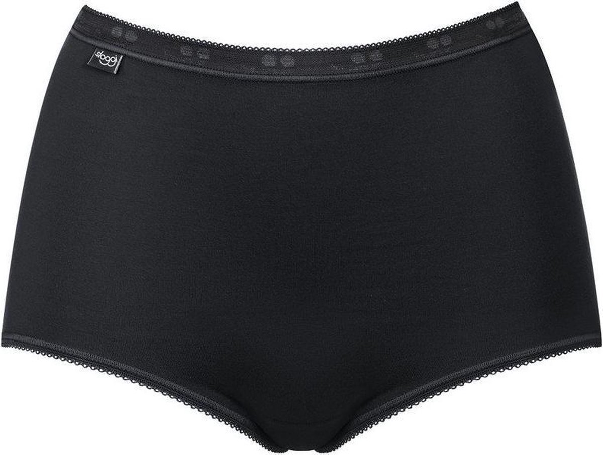 Sloggi - Maat 42 - Basic Maxi 4pack Dames - zwart