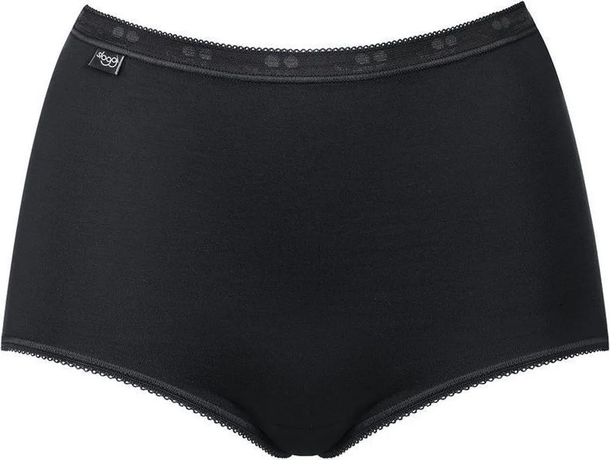 Sloggi - Maat 42 - Basic Maxi 4pack Dames - zwart