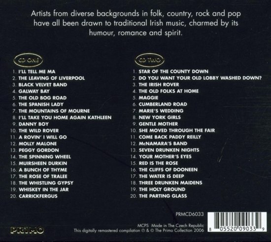 40 Irish Songs Everyone 2cd the original irish  boys