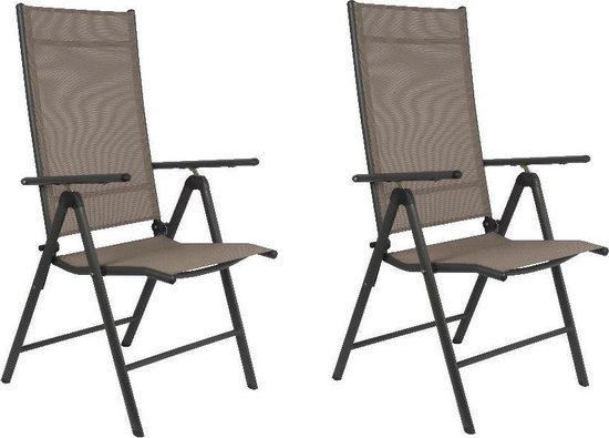 Garden Royal verstelbare stoel Santiago taupe set 2 st.