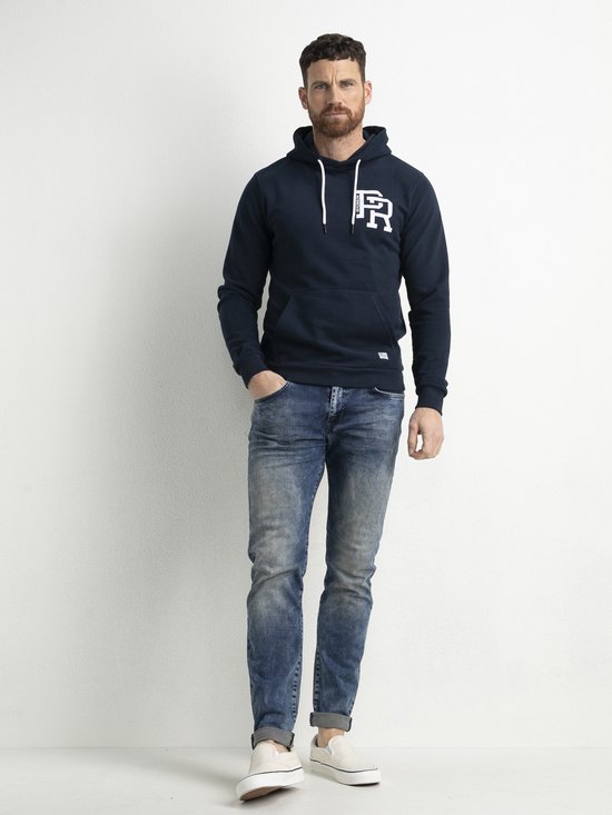 Petrol Industries - Heren Hoodie Met Rits - Blauw - Maat XXL