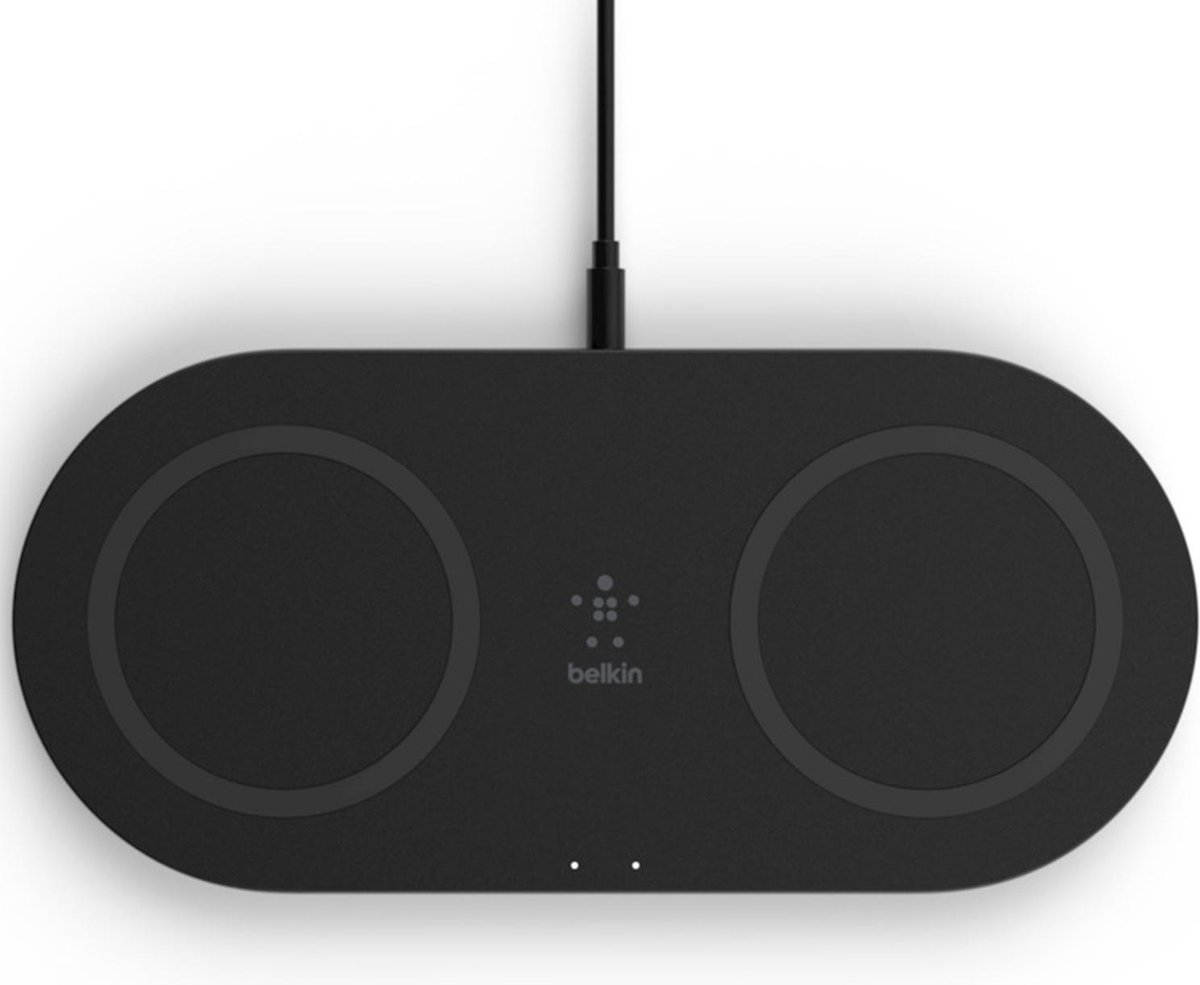 Belkin BOOST↑CHARGE™ - Wireless charger 15W-laadstation - Draadloze oplader twee laadoppervlakken -