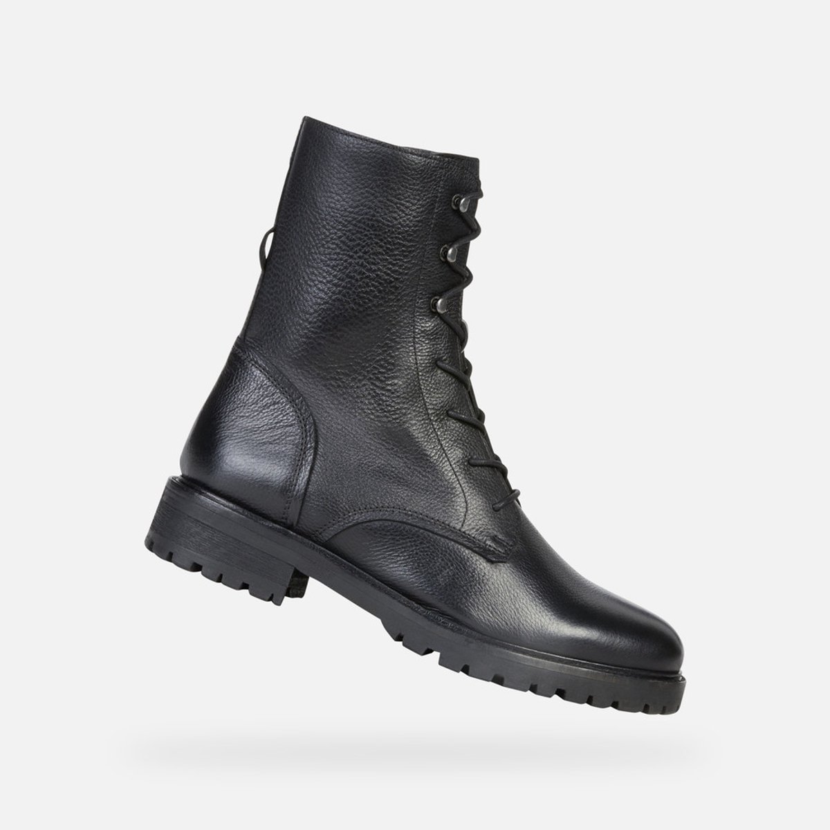 boot, laceringslaarzen, zwart, leren, rugzak?