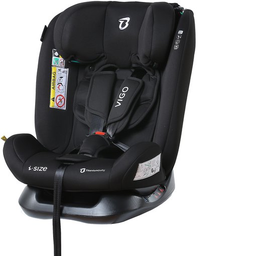 Titaniumbaby Autostoel Vigo i-size 40-150 cm - Zwart