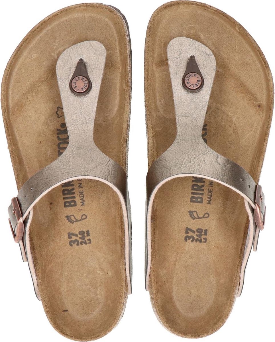 Birkenstock Gizeh BF Regular Dames Slippers - Graceful Taupe - Maat 41