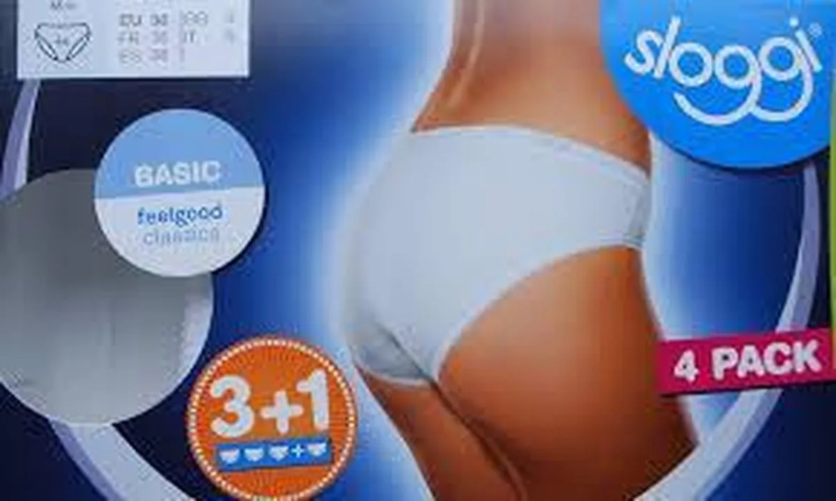 sloggi - Maat 44 - Basic+ Dames Mini slip - 4pack - Wit