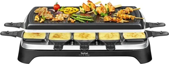 Tefal Inox RE4588 - Gourmetstel - 10 pannetjes