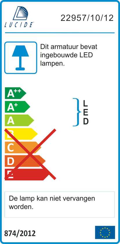 Lucide CIMIC-LED - Inbouwspot Badkamer -  9 cm - LED - 1x10W 4000K - IP44 - Mat chroom