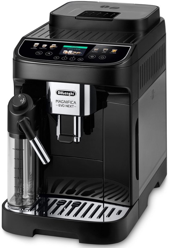 De'Longhi Magnifica Evo Next - volautomatische espressomachine met LatteCrema Hot melksysteem en kleurendisplay - Zwart - ECAM310.60.B