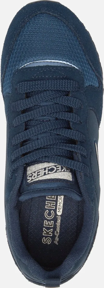 Skechers - Maat 41 - Retros-Og 85-Goldn Gurl Dames Sneakers - Donkerblauw