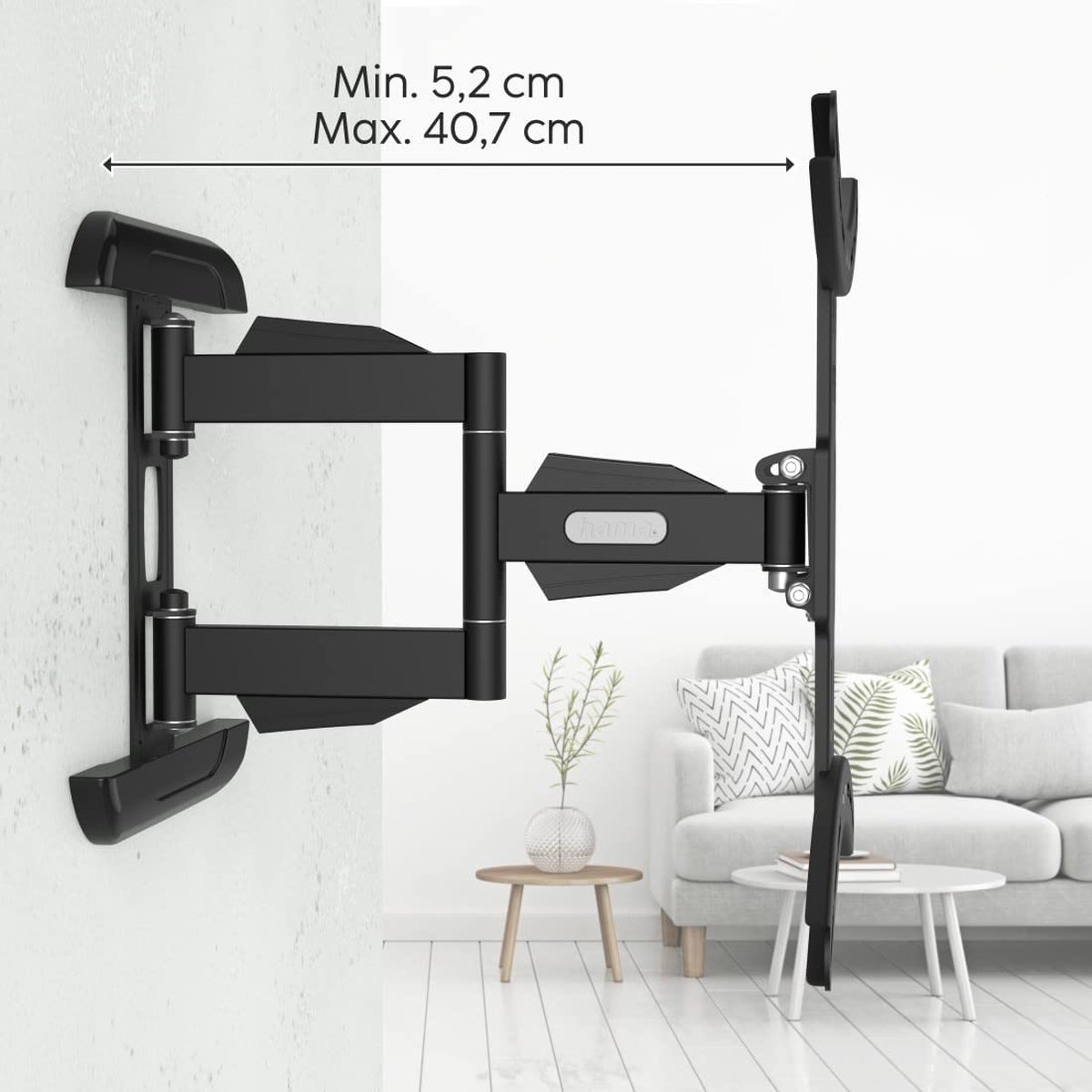 Hama tv beugel - Draai en kantelbaar - 32" - 75" - max 35kg - VESA 400x400