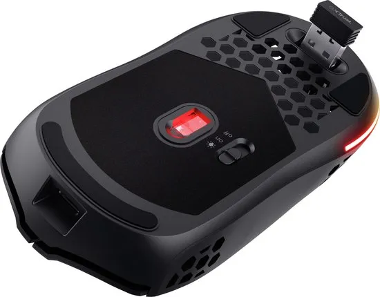 Trust GXT929 Helox - Draadloze Gaming Muis - Ultra licht - RGB verlichting - 4800 DPI - Zwart