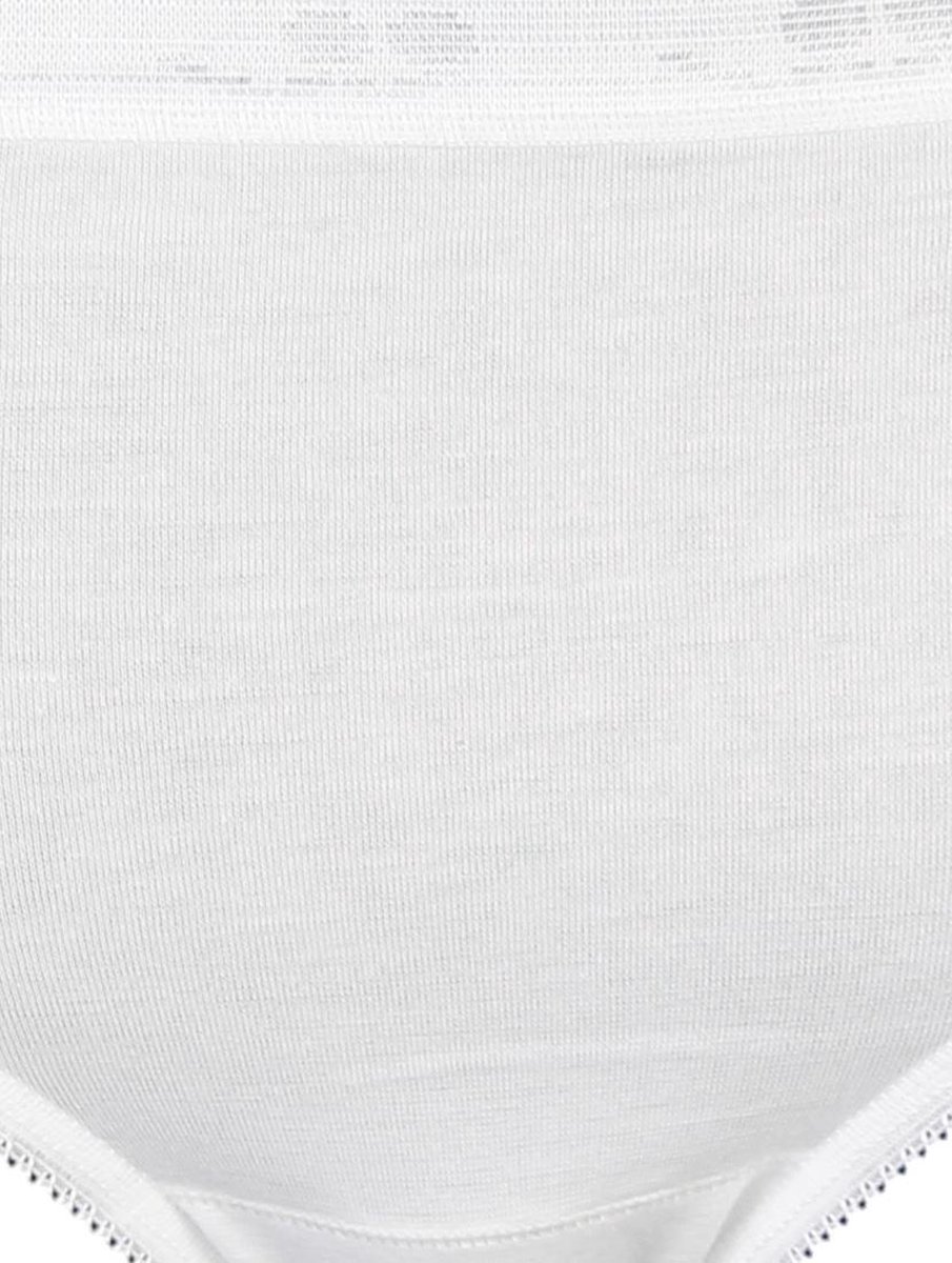 Sloggi - Maat 38 - Basic+ Dames Midi slip - 4-pack - Wit - Dames - Wit