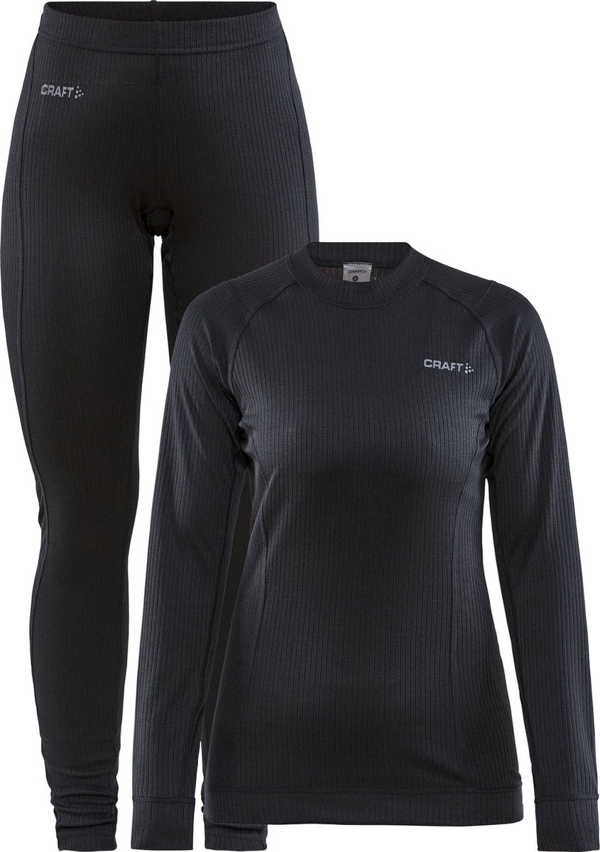 Craft - Maat S - Core Dry Baselayer Thermoset Dames - Zwart