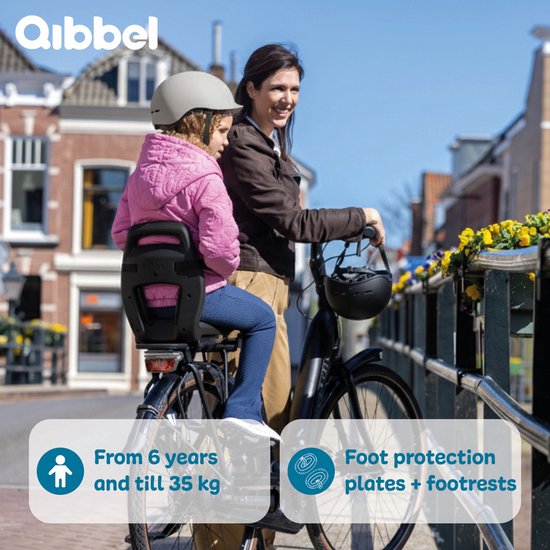 fiets, kinderstoel, fietsstoeltje, helm, voetbescherming