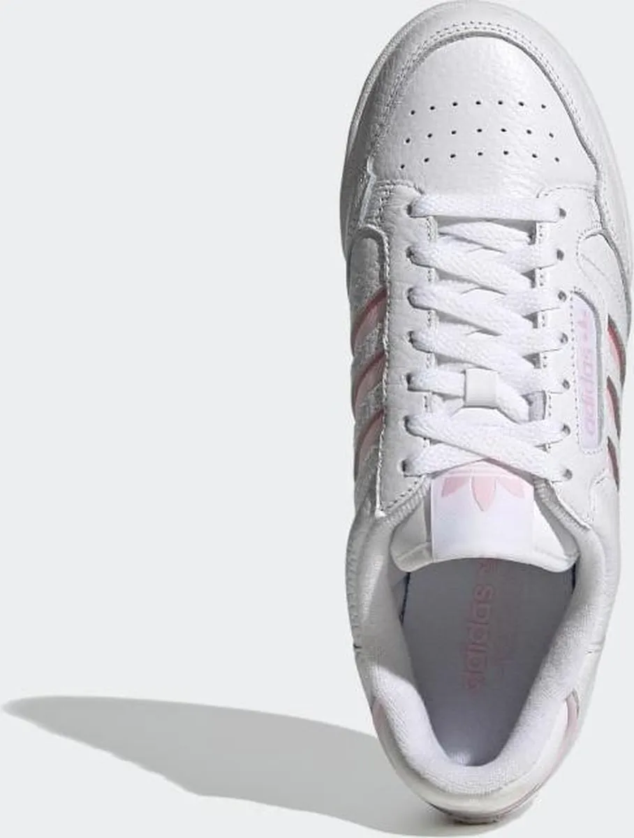 adidas - Maat 39 - Continental 80 Stripes W Dames Sneakers - White/Pink