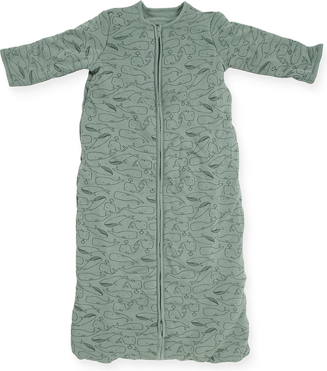 Jollein Baby Slaapzak 4-Seizoenen 90cm Whales - Ash Green