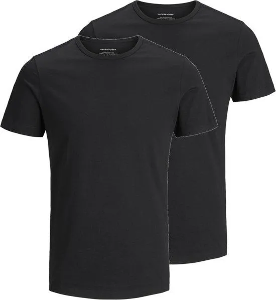 JACK&amp;JONES Mannen Basis T-shirt - Black - Maat M