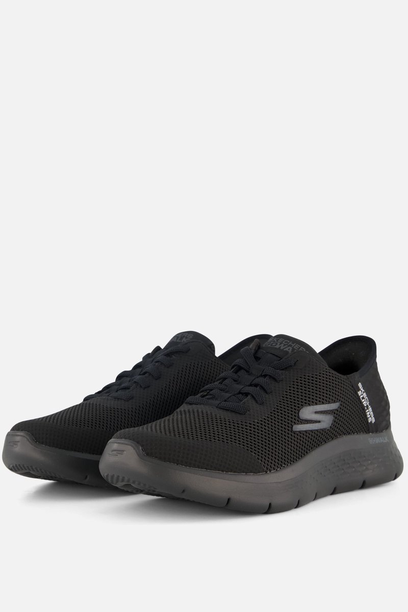 sneakers, zwart, mesh, sportief, S-logo