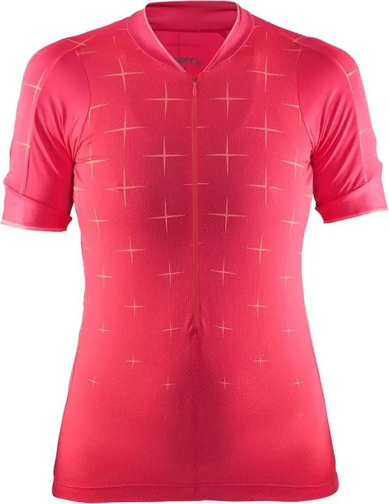 Craft Belle Glow Jersey - Maat S - Dames - korte mouwen rood