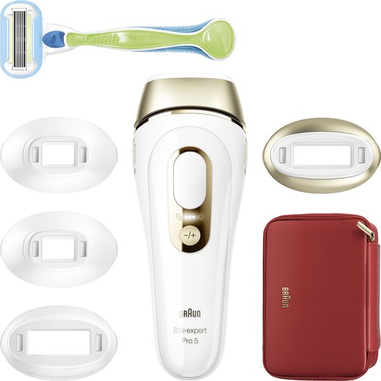 Braun IPL Ontharingsapparaat Silk-expert Pro 5 - ontharing voor thuis - Etui - Venus-scheersysteem -