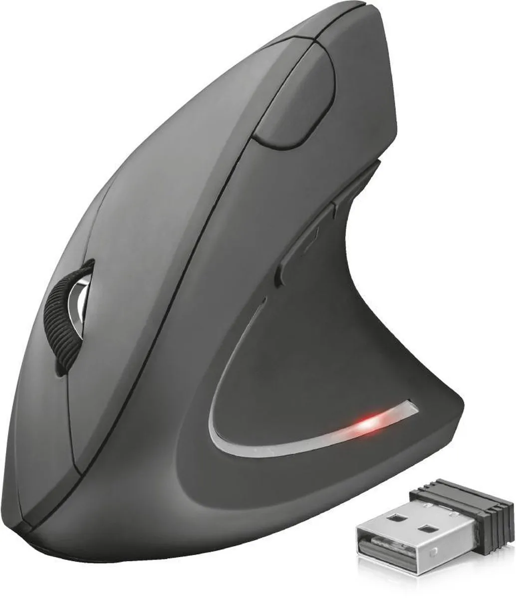 Trust Verto - Draadloze Ergonomische Muis / Zwart