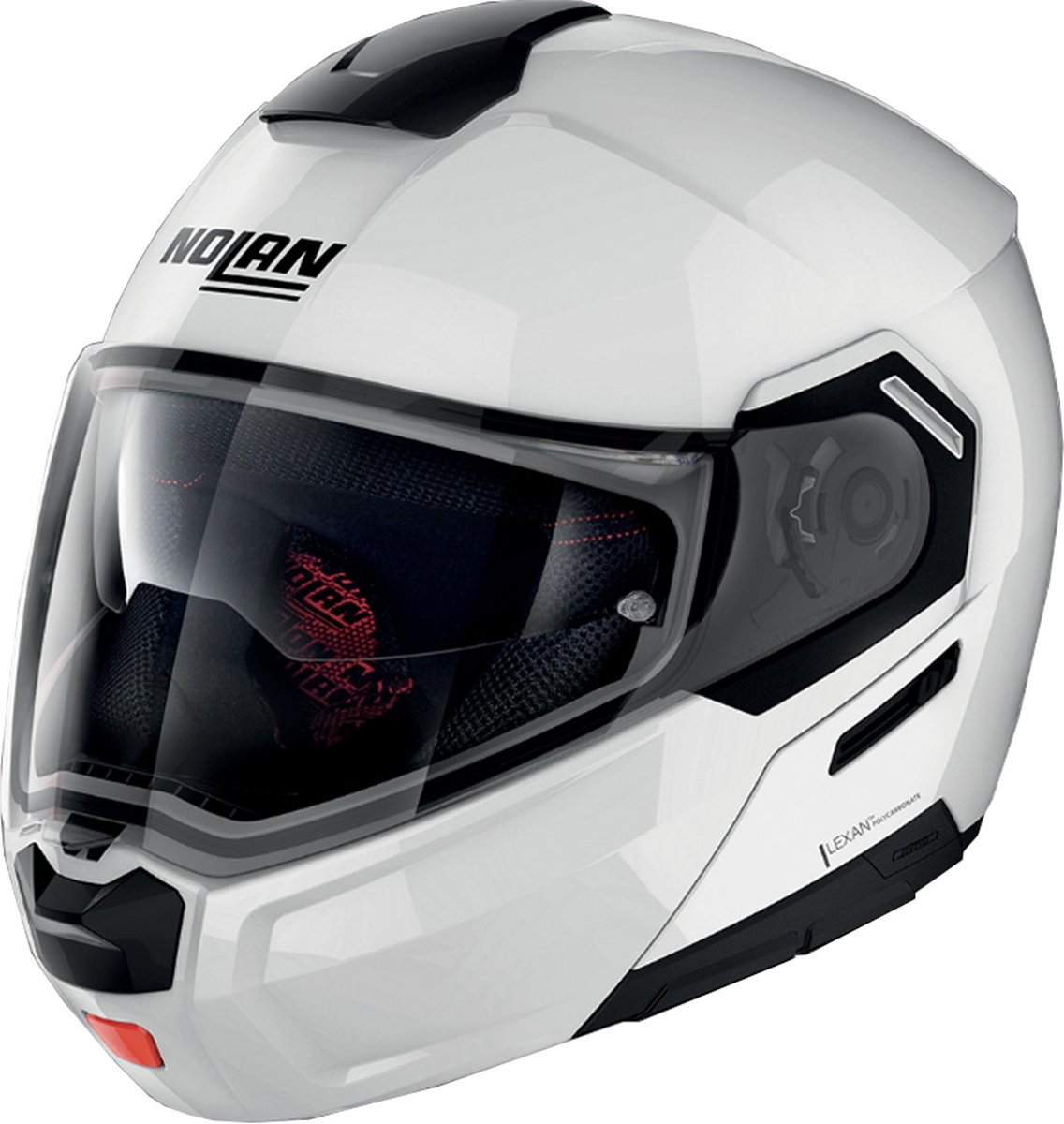 helm, motorfiets, full-face, wit, vizier