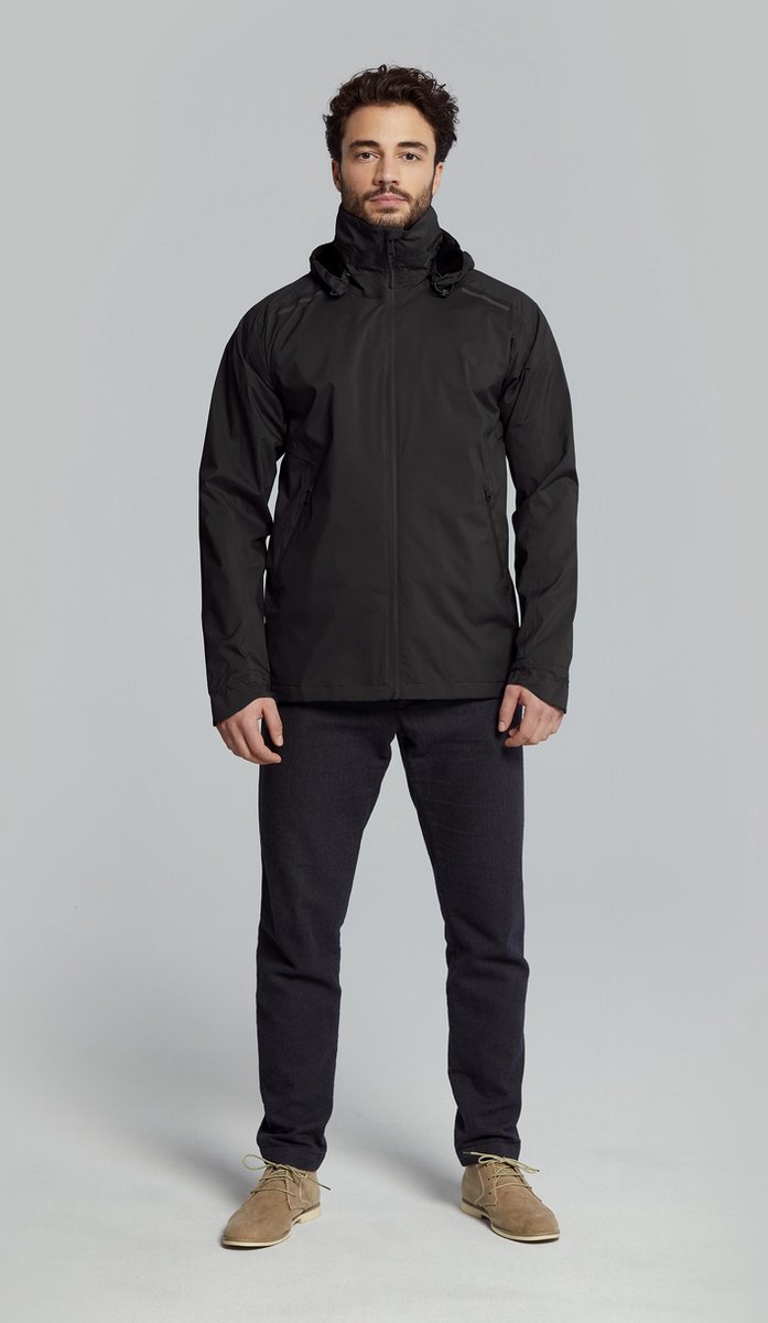 Basil -maat S-Skane Regenjas Heren - Zwart