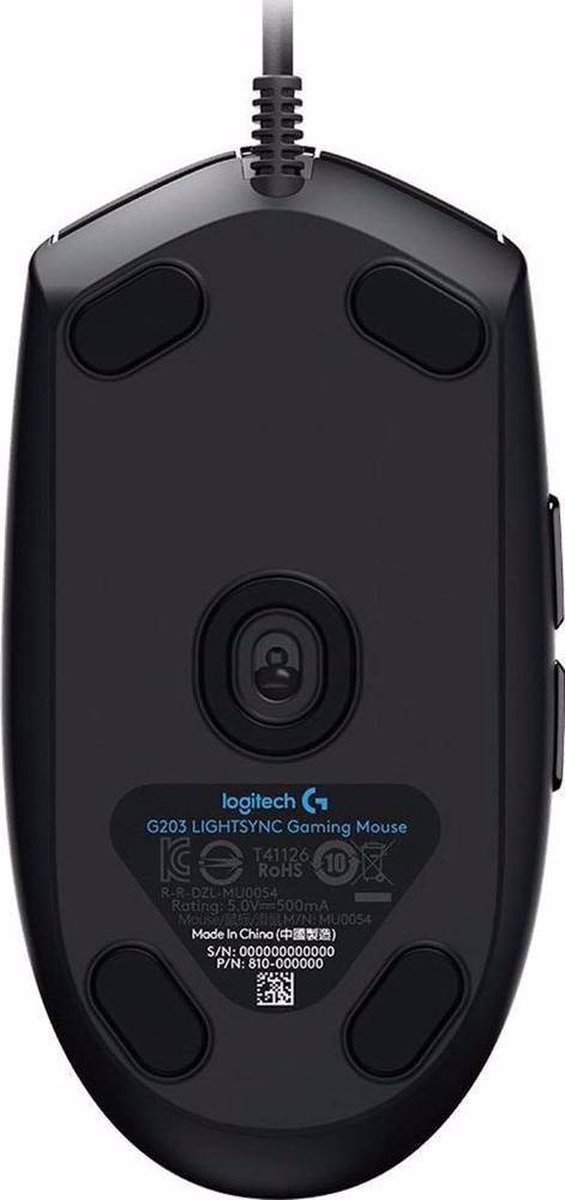 Logitech G203 LIGHTSYNC - Gaming Muis - Zwart