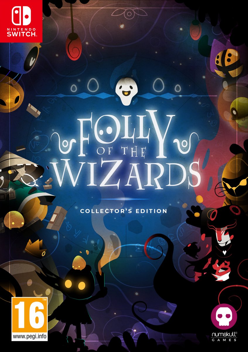 game box, Nintendo Switch, collector's edition, folly of the wizards, 16+