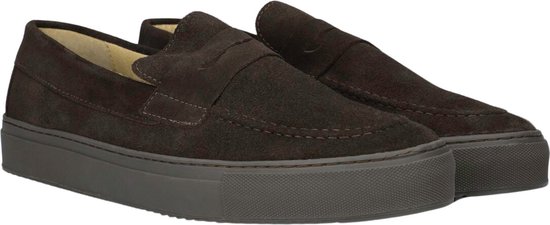 slippers, loafers, brown, suede, platform-sole