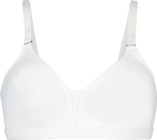 bra, white, wireless, padded, strap