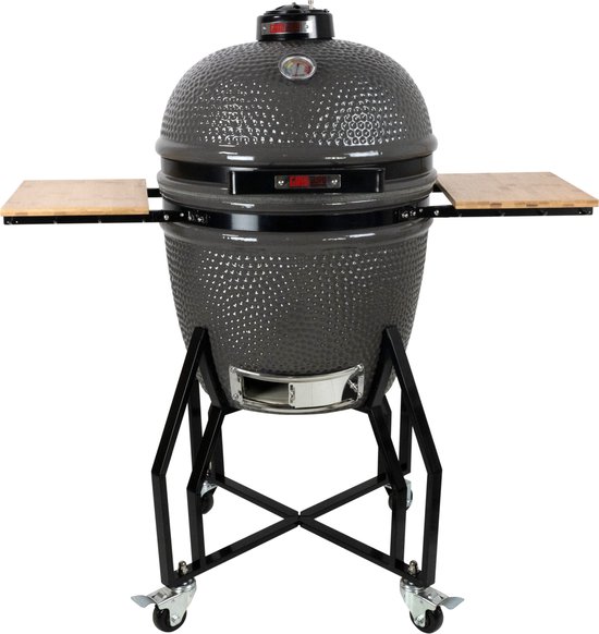 keramische kegel, barbecue, Kamado grill, staal structuur, wieltjes