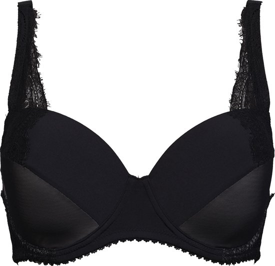 bh, black, bra, lace, padded