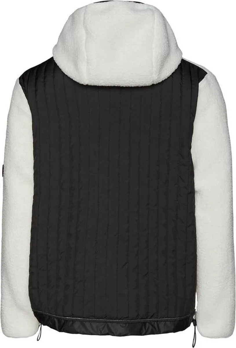 Rains - maat S/M- Fleece Pullover Hoodie - Off White - Unisex