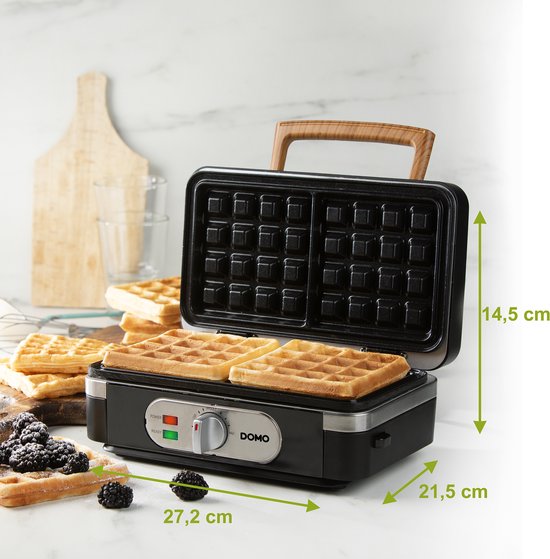 DOMO 3-in-1 Wafelijzer - Tosti-ijzer - Contactgrill - Verwisselbare Platen