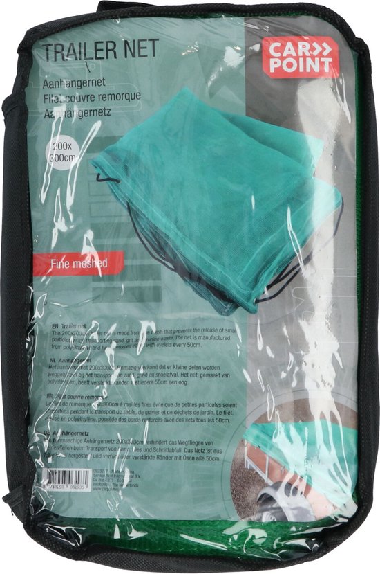 Carpoint Aanhangernet – Aanhangwagennet - 200x300cm - fijnmazig