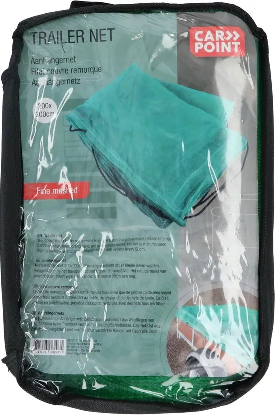Carpoint Aanhangernet – Aanhangwagennet - 200x300cm - fijnmazig