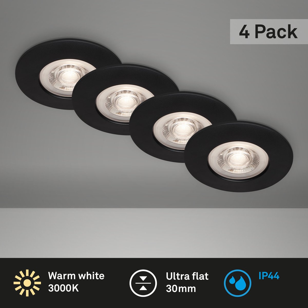 inbouwspot, spotlight, plafondverlichting, reeks, 30mm