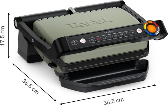 Tefal OptiGrill GC71EL - Intelligente Contactgrill - Keramische uitneembare platen - PFAS vrij - 6 Automatische Programma's - Gaarheidsindicator
