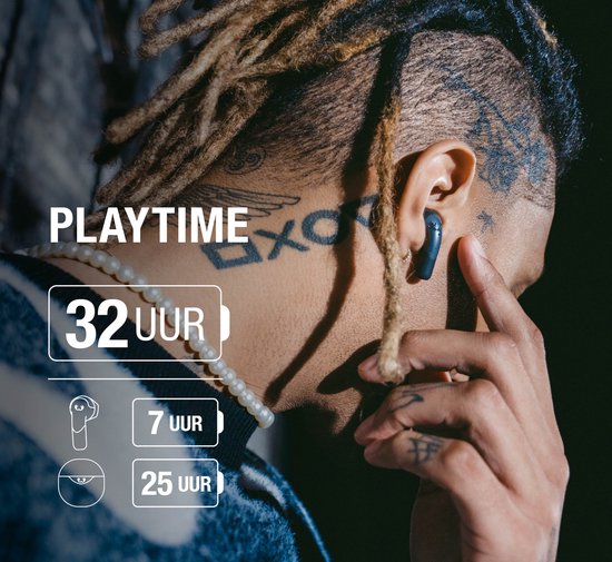 Fresh 'n Rebel Twins Blaze - Draadloze oordopjes - multipoint verbinding - ruisvrije telefoongesprek