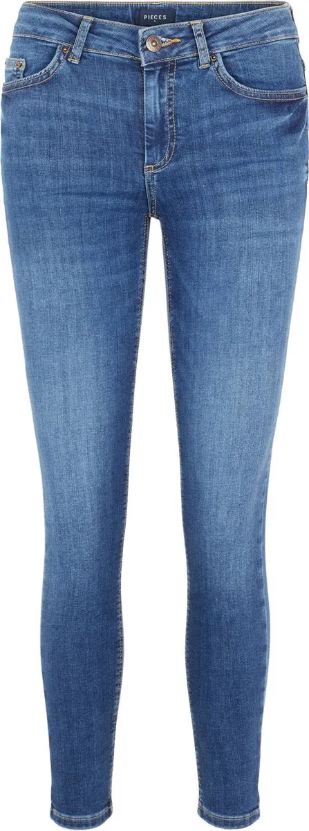 jeans, denim, 5-pocket, blauw, skinny