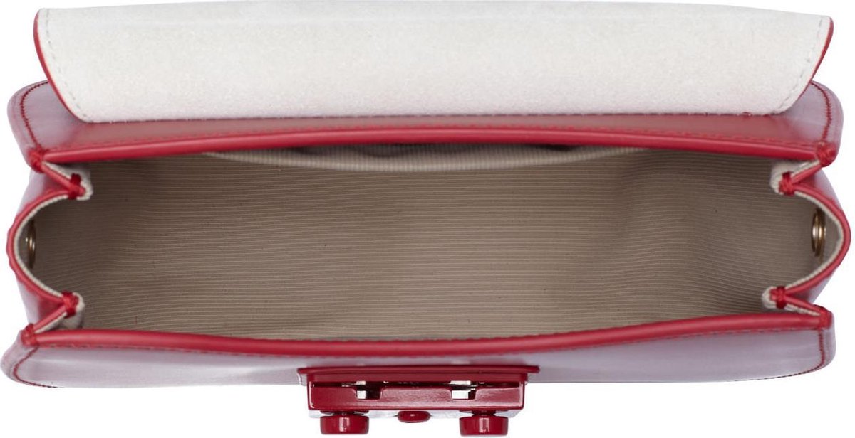 Furla - Metropolis Mini Crossbody Round - Ruby Rood - Vrouwen - Maat OS