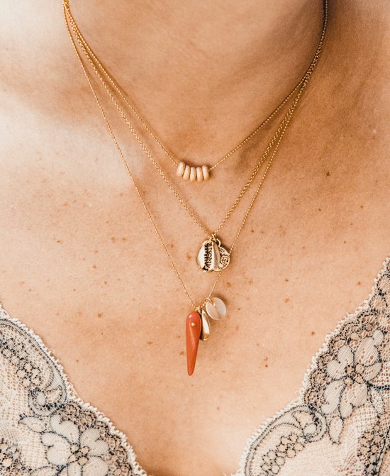 Scmyk ketting Vodka &amp; Caviar goudkleurig