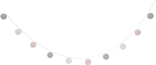 INCOMPLEET - Bloomingville Mini - Lichtsnoer - Papier - Multi-color - 7xL300 cm LED