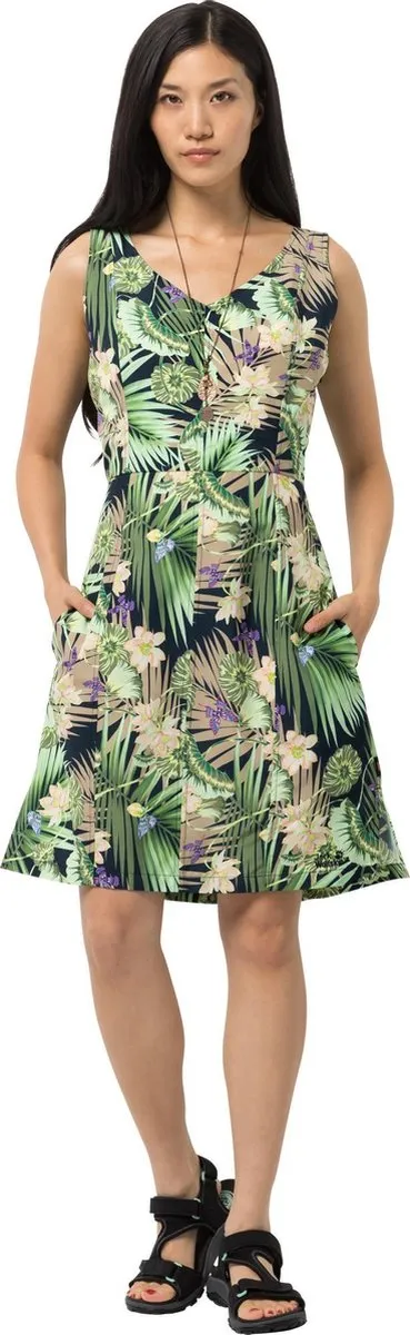 Jack Wolfskin - maat XS- PARADISE DRESS - midnight blue all over - Vrouwen