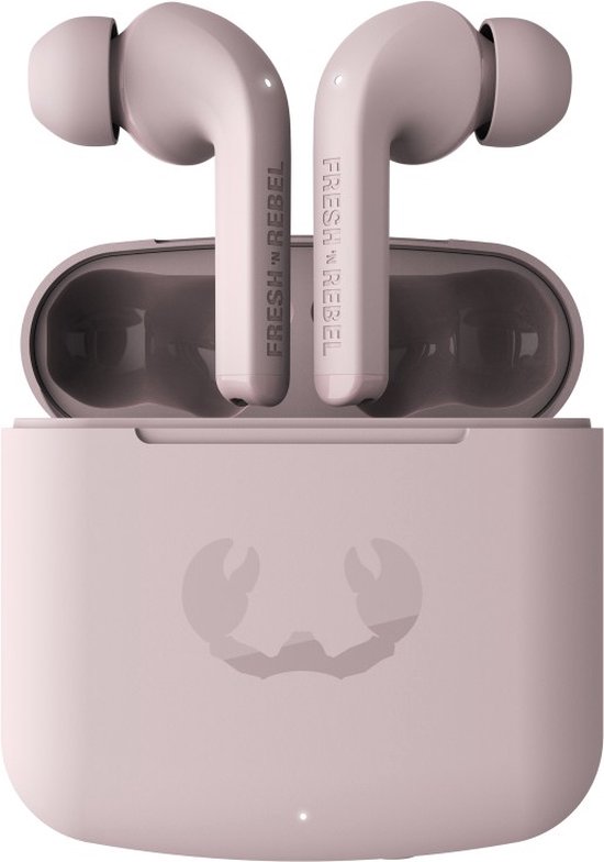 Fresh 'n Rebel Twins Fuse - True Wireless - 6 uur speelduur (30 uur in totaal) - Smokey Pink