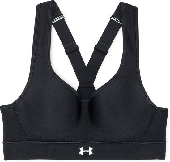 Under Armour - Maat 80C - Warp Knit High Impact Bra Dames Sport BH - Zwart